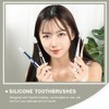 Healifty 4Pcs Silicone Toothbrushes Bristles Toothbrush Soft Toothbrush for Sensitive