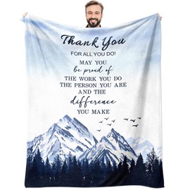 Employee Appreciation Gifts, Gifts for Employees from Boss, Team Gifts for Employees, Thank You Gifts for Employee/Coworker, Corporate Gifts for Employees, Employee Gift Ideas Throw Blanket 60x50 Inch