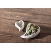 Earthenware Bowl Heart Set of 2