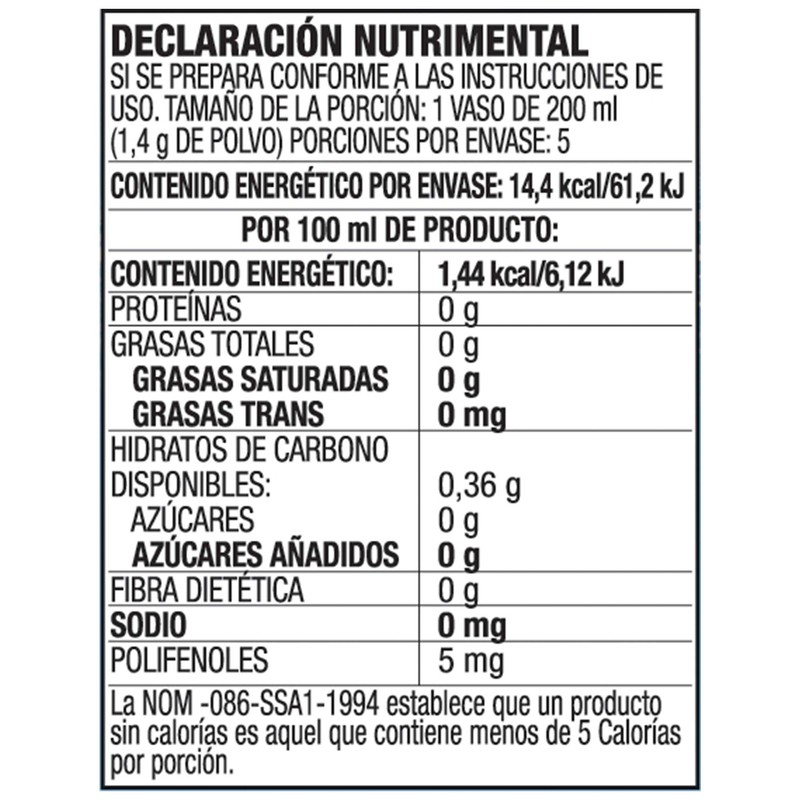 Zuko Light, Jamaica, Display con 8 Sobres C/sobre rinde 1