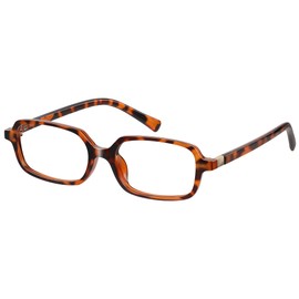 kunchu Blue Light Glasses for Woman, Small Square Fashion Computer Glasses - Lightweight & UV Protection (Amber)