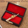Gold Plating Copper Bassoon Musical Instrument Bassoon Brooch Pin with