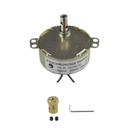 CHANCS Synchronous Motor TYC-50 110V 5-6RPM 4W CW/CCW AC100~127V Synchron Motor for Cup Turner,Cuptisserie Rotator Turntable Motor with 7mm Flexible Coupling Connector Electric Turntable Motor
