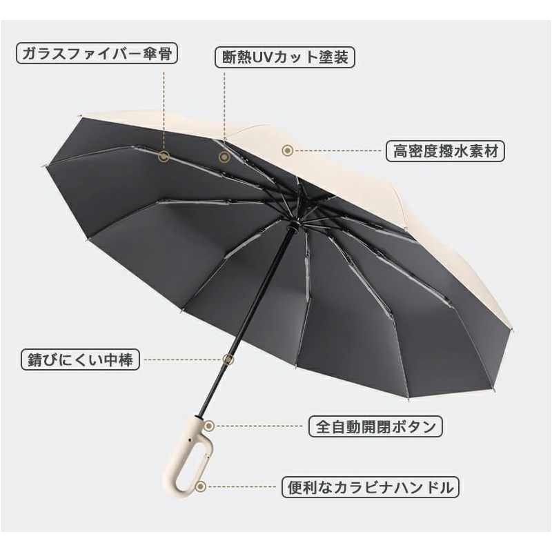 Automatic Open and Close Folding Umbrella, One-touch Folding Umbrella, Includes