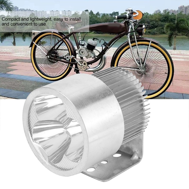 2-Stroke Bicycle Bike Tail Light Safety Lamp Riding Supercharger Set