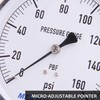 MEASUREMAN 4-1/2" Dial Size, 304 Stainless Steel Case,Drinking Water Lead-Free