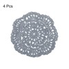 sourcing map Crochet Doilies, 4Pcs 4" - Cotton Woven Fabric