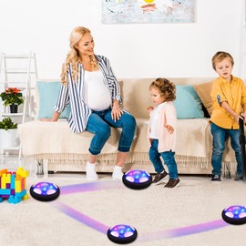 Diealles Shine Air Power Football Children's Toy, Hover Soccer Ball Football with LED Light Foam Bumpers Gifts for Boys Girls Sports Indoor Outdoor