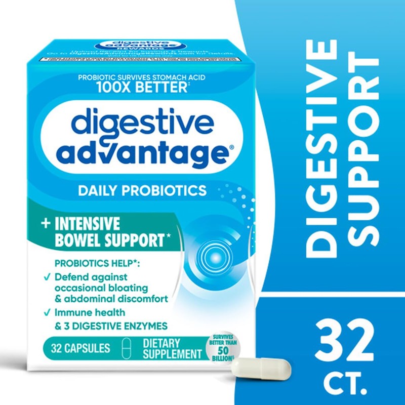 Digestive Advantage Intensive Bowel Support Probiotic Defends Against Gas &