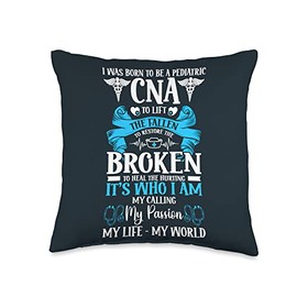 CNA Life Certified Nursing Assistant Pediatric CNA Throw Pillow