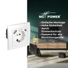 McPower Protective Contact Socket, 1 x USB-C 18 W Quickcharge,