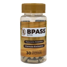 Bypass 30 Capsulas Inhibidor De Apetito 100% Natural Sabor insaboro