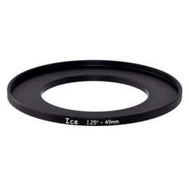 ICE 1.25" to 49mm Step Up Ring Filter Telescope Stepping Adapter