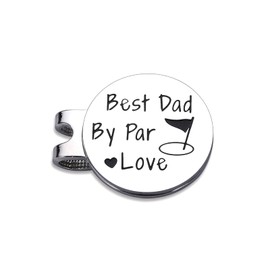 Dad Gifts for Fathers Day, Best Dad by Par, Golf Ball Marker for Men, Father's Day Birthday Gifts for Husband New Bonus Daddy from Daughter Son Wife, Golf Markers Accessories for Men Step Father