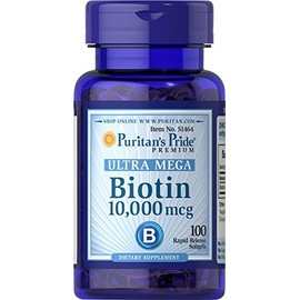 Puritan's Pride Biotin 10,000 Mcg 50 Softgels