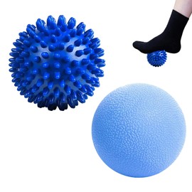 Massage Ball, Lacrosse and Spiky Balls, Spiky Massage Ball Set for Yoga, Rehab, Deep Tissue & Trigger Point Massage, Myofascial Release, Plantar Fasciitis Relieve Stress and Relax Tight Muscle
