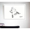 Picasso Cat Drawing Framed Poster aoipro (White Frame)