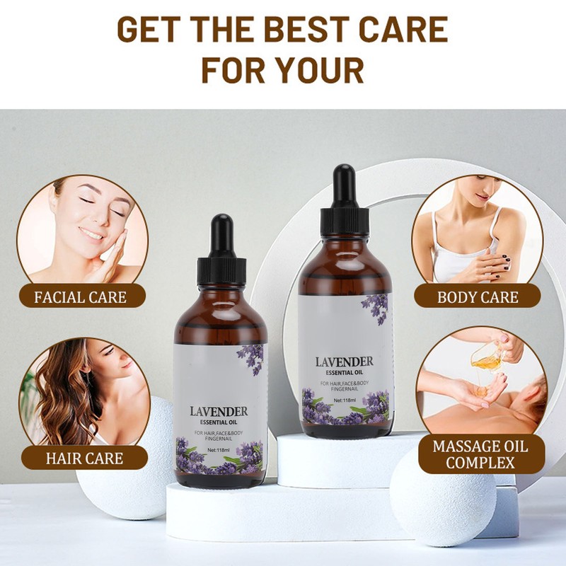 Lavender Essential Oil Relaxing Skin Care Plant Massage Oil for