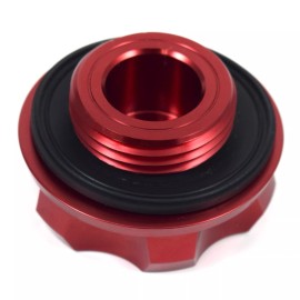 Unbranded Red Racing Engine Oil Filler Cap Screw-in Style Turbo Charged Emblem Fits Mazda
