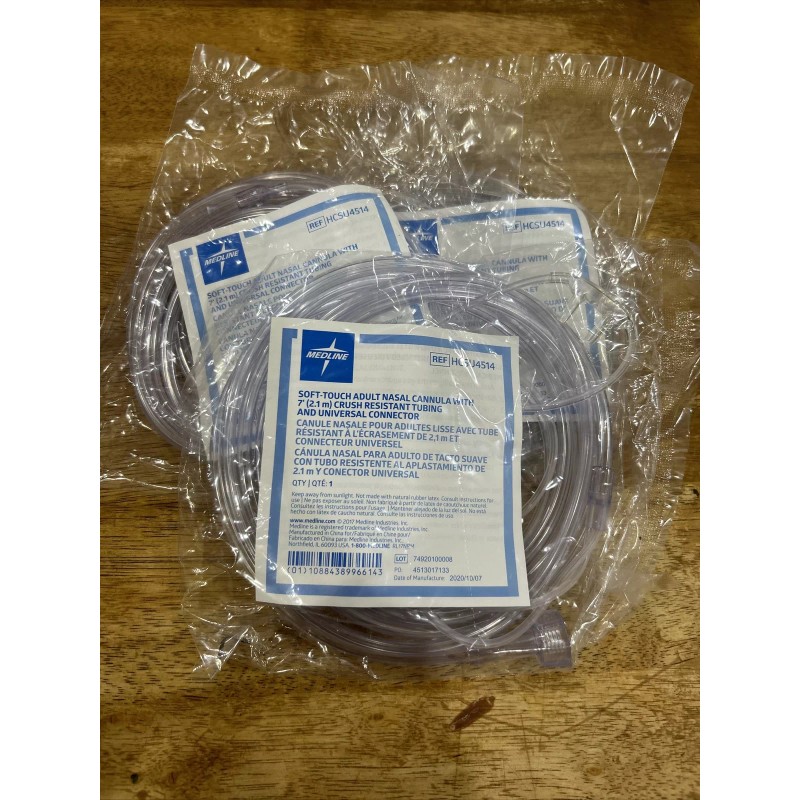 Medline 3 Medline Soft Touch Adult 7 ft Nasal Cannula