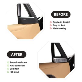 JONKOKO Stainless Steel Car A-Pillar Audio Speaker Tweeters Cover Trim for Land Rover Range Rover Vogue L460 2023 Car Door Stereo Speaker Cover for Range Rover Sport 2023 Auto Accessories (Silver)