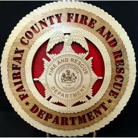 Handmade FAIRFAX COUNTY (VA) FIRE & RESCUE BADGE