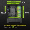 AZZA CSAZ-501B Tiara/Gaming/ATX Mid-Tower/Computer Case/Tempered Glass Panel