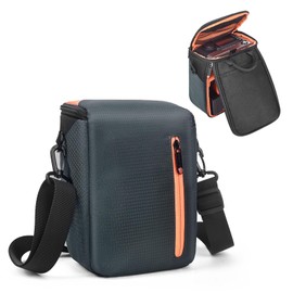 FOSOTO Kompakte Kameratasche Spiegelreflex, Schnellzugriffstasche für SLR, Zoomobjektiv, Kabel und Zubehör,Umhängetasche Schultertasche Kompatibel mit Canon, Nikon, Sony, Panasonic