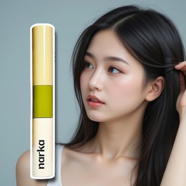 Narca hair mascara fixer, purchased with my own money, fixed bangs for fine hair, high lip fit + key ring mascara / 나르카 헤어 마스카라 픽서 내돈내산 잔머리 앞머리 고정 하입핏 +키링 마스카라