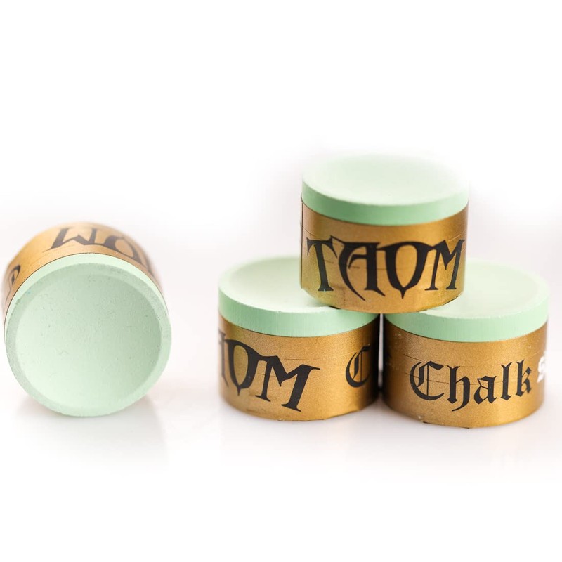 TAOM Chalk Round Blue Green Colors Billiard Chalk Pool Snooker