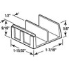 Prime-Line M 6059 Sliding Shower Door Bottom Guide, 1/2 In.