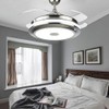 A Million 36” Modern Ceiling Fan Light with Smart Bluetooth