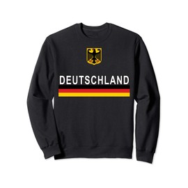 Deutschland Flag and Emblem Germany Sweatshirt