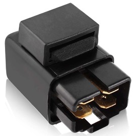 QAZAKY Starter Relay Solenoid for Yamaha Badger Big Wheel Big Bear Tracker Bruin Breeze CE50 Champ Grizzly 80 100 125 200 250 350 400 450 600 YFM80 YFM100 YFM125 YFM250 YFM350 YFM400 YFM450 YFM600