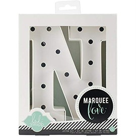 American Crafts Heidi Swapp Marquee Love Letters, Numbers and Shapes 8.5-inch, N, paper