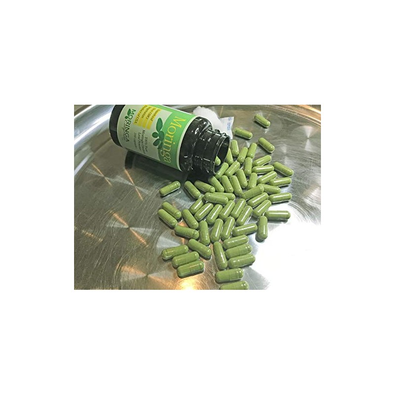 California Grown Moringa - 100 Capsules - Direct from The