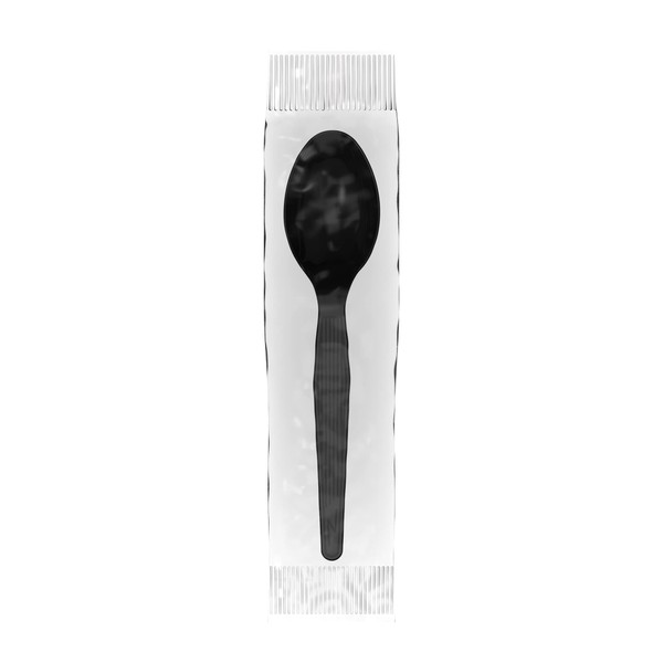 Georgia-Pacific Dixie Medium-Weight POLYSTYRENE Disposable Plastic Individually Wrapped Teaspoon, 1,000 Count