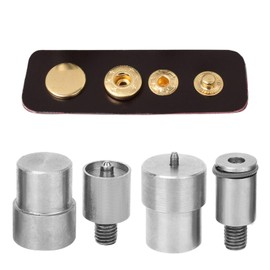 4Pcs Snap Buttons Die Tool Set for 831,Snap Fasteners Button Die for 12mm,15mm,21.5mm,21.5mm Buttons,Electric Snap Pressing Machine Setter Replacement Kit
