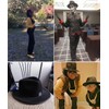 Upstore Mens Classic Manhattan Textured Gangster Trilby Fedora Hat Short
