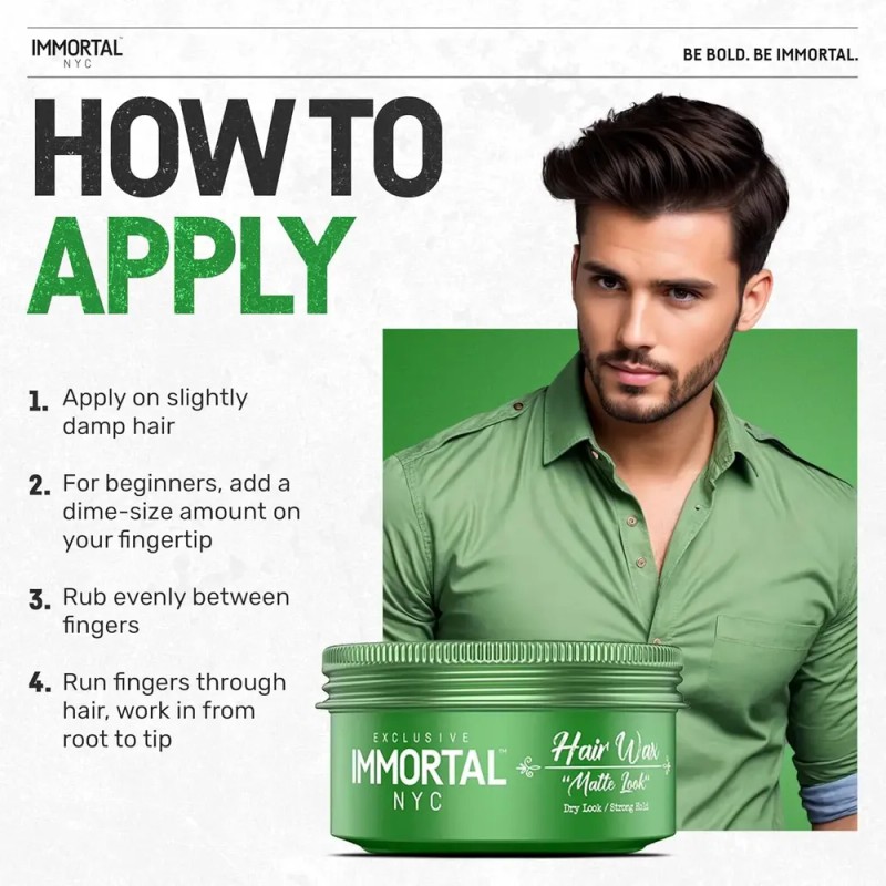 Immortal Nyc Cera Para El Cabello De Aspecto Mate, 1,