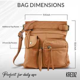 Bolsa cruzada de piel auténtica, bolsas cruzadas súper suaves y duraderas para mujeres y hombres, herrajes clásicos con correa ajustable, marino