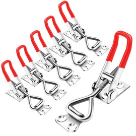 6 Pack Toggle Latch Clamp 4001，Adjustable Pull Latch, 330Lbs Holding Capacity Pull for Lid Jig