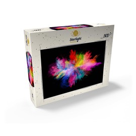 Powder Color Explosion Against Black Background - Premium 500 Piece Jigsaw Puzzle for Adults