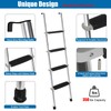 OUTPRIZE 57" RV Bunk Ladder, 4 Wide Step Aluminum Camper
