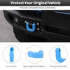 Cherocar 2PCS Front Bumper Tow Hook Cover Tow Trailer Hitch