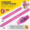 CAMBIVO 2 Pack Tennis Elbow Support Strap With 2 Short