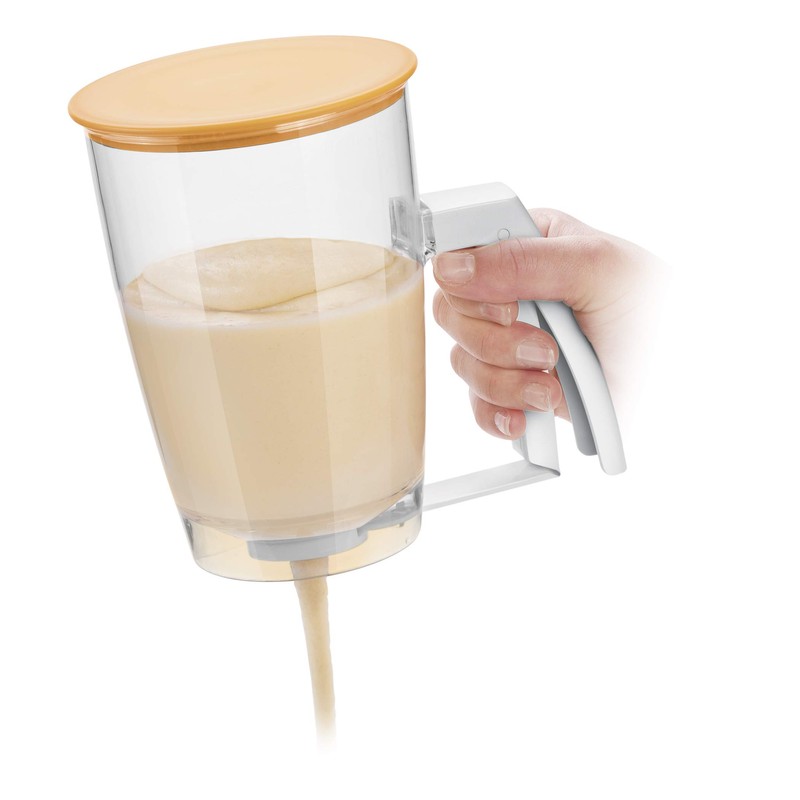 Tescoma Delicia Dough Scoop, Plastic, White/Transparent/Yellow, 17 x 11.8 x
