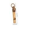 Mipcase Copper Dragon Whistle Keychain Decorative Whistle for Outdoor Survival