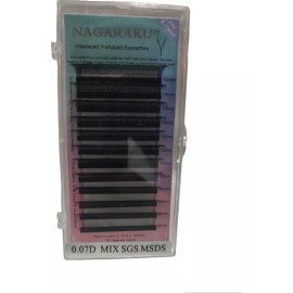Nagaraku Extensiones De Pestañas Nagaraku Yy Negro 0.07d 8-15mm