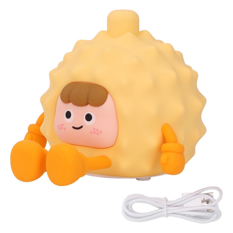 Durian Night Light Silicone Soft Light Rechargeable Cute Tap Control